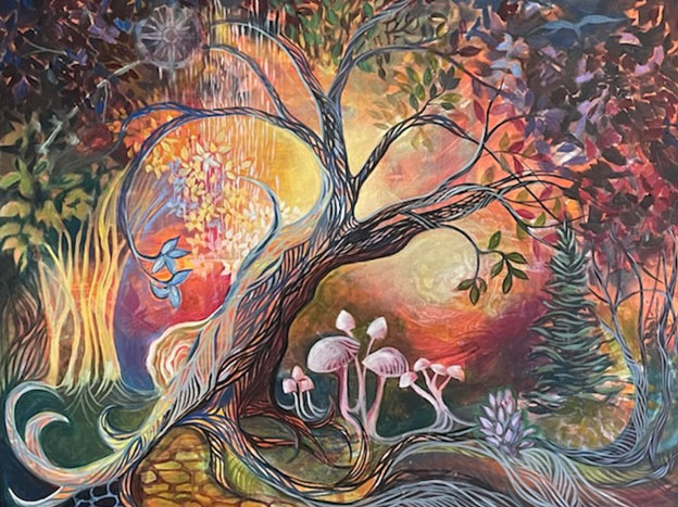 The Mother Tree in Golden Light