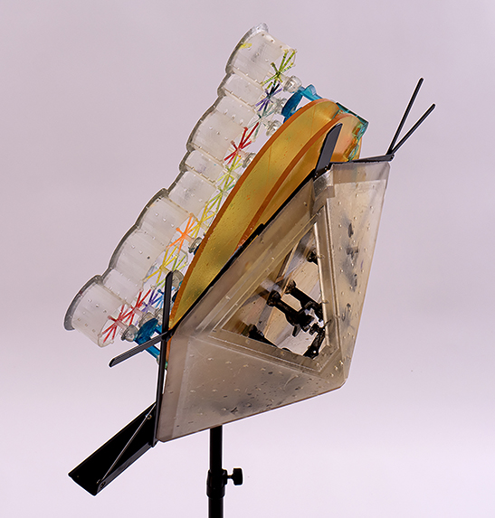 Detail of anti-matter back of the second set of 4 measures of “Star Spandeled Banner”